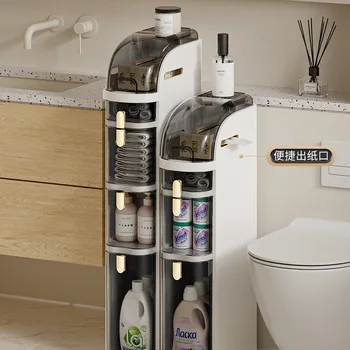 Slit шкаф за съхранение домакинство чекмедже баня ултра-тесен ръб шкаф кухня пластмасов рафт на едро