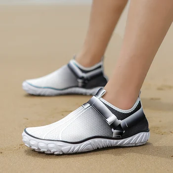 Аква обувки Мъже Дамски маратонки На открито Боси плажни сандали Водни обувки нагоре по течението Бързо сухи обувки за плуване в речно море