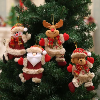 Танцуващ Дядо Коледа Весели коледни орнаменти Коледа дърво висящи играчки коледно дърво декорация начало декор подарък Коледа детски подарък