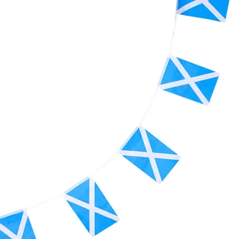 Шотландия Струнни знамена Шотландски струни Градина Издърпайте декор висулка Открит висящ банер