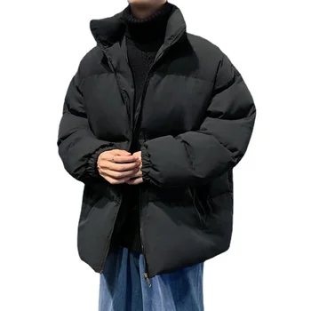 2023 Мъжки парки топло сгъстяване модно палто Зимно ежедневно яке Мъжко улично облекло Хип-хоп палто Жена Паркас