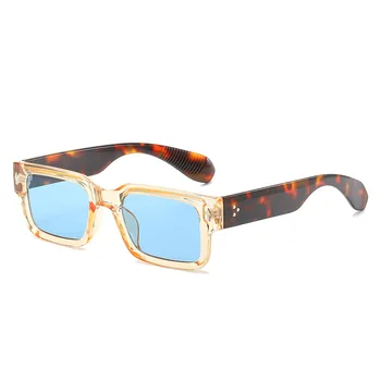 Vintage Square слънчеви очила Жена Луксозна марка Малка марка слънчеви очила Женски градиент Clear Men Oculos De Sol UV400