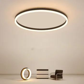 Модерни минималистични кръгли LED плафониери за всекидневна трапезария балкон песен лампа спалня домашен декор вътрешно осветително тяло