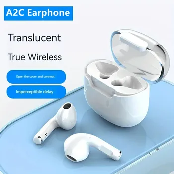 NEW A2C TWS True Wireless Bluetooth Macaron слушалки V5.3 Ултра-дълъг живот на батерията и стерео слушалки за игри с ниска латентност