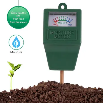 Тестер за почва Високопрецизен сензор за влажност на почвата Преносим измервател на влагата на растенията Хигрометър за почвата Инструмент за грижа за градинарството