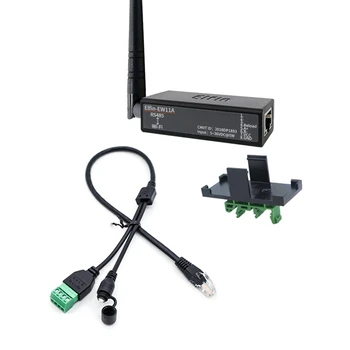 сериен порт RS485 към WiFi устройство сървърен модул конвертор Elfin-EW11A-0 Modbus протокол трансфер на данни чрез WiFi