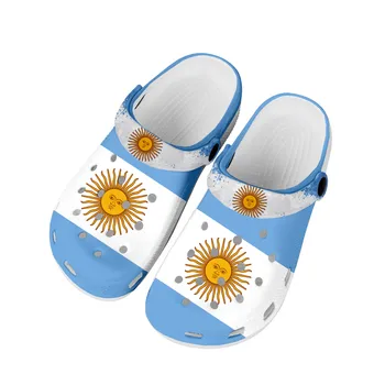 Аржентинско знаме Начало Запушвания Персонализирани водни обувки Мъжки Дамски Тийнейджър Аржентина Обувка градина запушване дишаща плаж дупка чехли