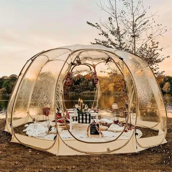 Луксозен открит балон PVC купол градина навес палатки изскачат прозрачни палатка изскачат балон палатка