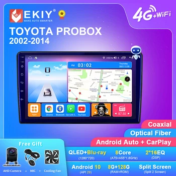 EKIY T7 Android Auto Radio за TOYOTA PROBOX 2002 - 2014 Стерео кола мултимедиен видео плейър No 2din Carplay навигация главата единица