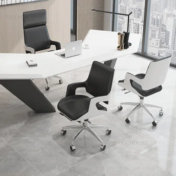 Creative облегалка офис столове Nordic дома ергономичен компютър стол модерен въртящ се лифт фотьойл игри стол офис мебели