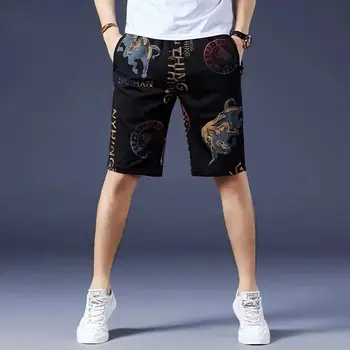 Лято стилен луксозна марка модерен и удобен съвет шорти за мъже Мъжко улично облекло с уникален печат дизайн ежедневни шорти