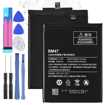 Kikiss BM47 4000mAh за XIAOMI Redmi 4X Redmi 3S батерия за Redmi 3 3 Pro 3X 4X Pro 4X BM 47 телефон батерия