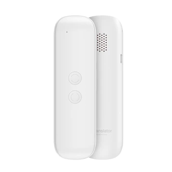 G5 Гласов преводач Незабавен преводач Мини безжично двупосочно Bluetooth устройство 137 Езици Бяло