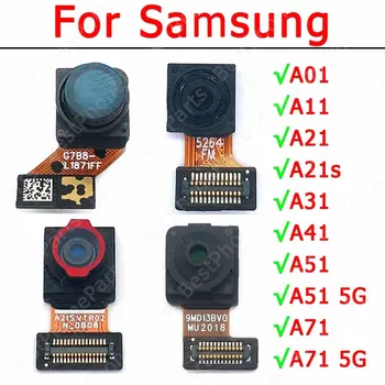 Предна камера за Samsung Galaxy A51 A71 5G A01 A11 A21 A21s A31 A41 Модул за челна селфи камера Малки гъвкави резервни части