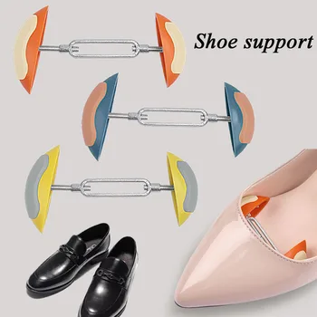 2Pcs Регулируеми мини обувки носилки преносими мъже жени обувки дървета ширина разширител обувки аксесоари обувки помощ ширина удължител