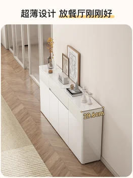 Модерен минималистичен и луксозен мраморен шкаф за съхранение на чай, кухня, хол, тесен шкаф