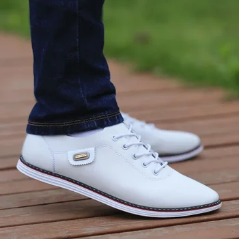 Мъжки външни дишащи спортни обувки Мъжки модни мокасини Обувки за ходене Мъжки PU кожени бизнес ежедневни обувки
