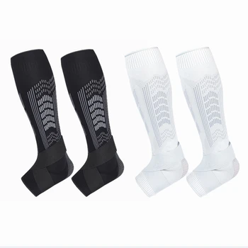 Чорапи за защита на прасеца Компресионен капак за крака Външни футболни протектори за крака Конни протектори за чорапи за езда