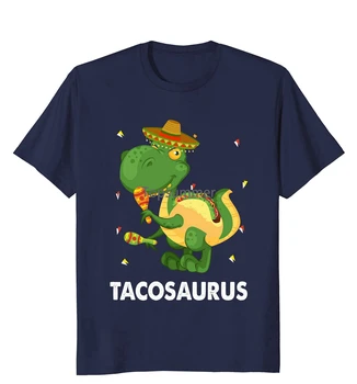 Смешни такозавър риза Cinco De Mayo Taco динозавър T Rex T риза мъже къс ръкав смешно