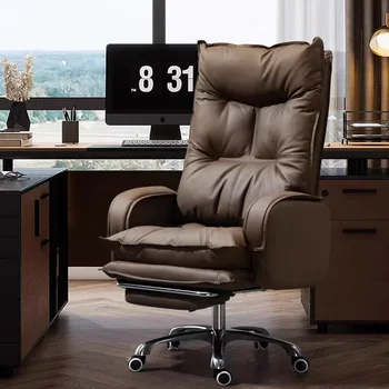 Луксозна възглавница офис стол ергономичен преносим гръб истински офис столове мобилни плъзга Sillas de Oficina градински мебели комплекти