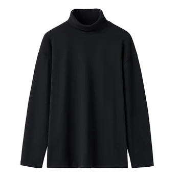 мъжки топ мъжки пуловер долна риза топла блуза случайни класически удобства еластичност джъмпер валцувани врата удобна мода