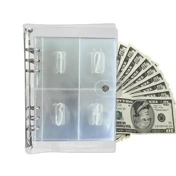 100 Предизвикателство за спестявания Класьор Бюджетен плановик и книга с парични пликове Бюджетна папка с парични пликове за паричен бюджет