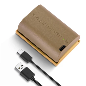 NEEWER акумулаторна батерия за камера с USB кабел за зареждане тип C, LP-E6NH LP-E6N LP-E6 резервна батерия