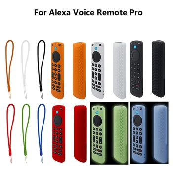 силиконов капак за дистанционно управление Anti Lost Television Controller Замяна за 2022 Alexa Voice Remote Pro