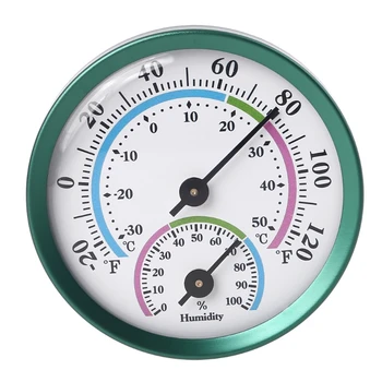 Вътрешен външен термометър Хигрометър 2 в 1 Температурен влагомер Аналогов хигрометър за вътрешна офис домашна стая