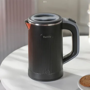 110V 220V електрическа кана 800ML преносим чайник от неръждаема стомана чайник бързо отопление кафе бойлер Travel Home 전기포트주전자