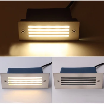  LED стълбищна стена ъглова лампа 3W AC85-260V топли бели нощни светлини