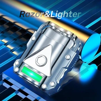  LED дисплей пръстов отпечатък индукционна запалка Ветроупорен USB зареждане бобина запалка открит волфрам тел безпламъкова електрическа запалка
