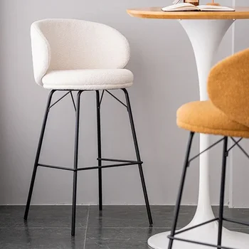 2PS Nordic облегалка бар столове Модерни мебели за спалня Кухня от ковано желязо Високи столове Прости бар столове Кухненско столче за хранене