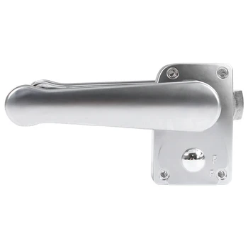 Silver заключване на вратата ключалка дръжка копче без заключване пластмаса за RV каравана лодка тоалетна баня 15mm-18mm износоустойчив