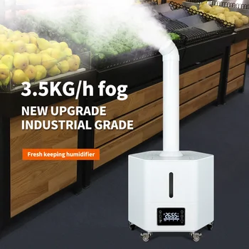 3.5L / H CE овлажняващи съоръжения Big Fogger пръскачка Топ пълнене чешмяна вода Индустриална ултразвукова машина за овлажняване на въздуха