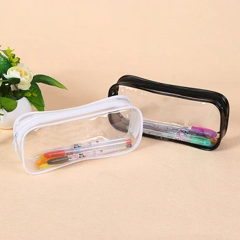 мека пластмаса прозрачен молив случай студент Pvc ясно писалка чанта прозрачна чанта прозрачна чанта