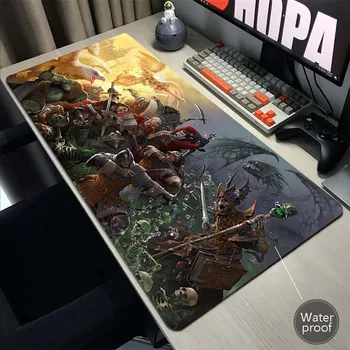 Heroes of Might Large Mouse Pad Waterproof Gamer Mousepad Office Accessories for Desk Mat Overlock Game Keyboard Pads 900x400mm