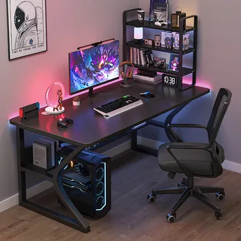 Computer Desk Desktop Home Table and Chair Комбинация Simple E-Sports Workbench Office Desk Study Gaming Table Student
