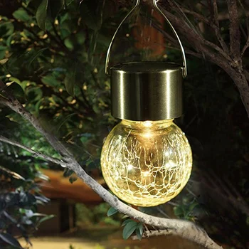 String светлина слънчеви LED светлини на открито кристал балон топка глобус водоустойчива лампа за градинско парти Коледа декор