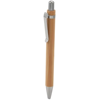 100 бр/партида бамбукова химикалка стилус контакт писалка офис & училищни пособия писалки и писане консумативи подаръци-черно мастило