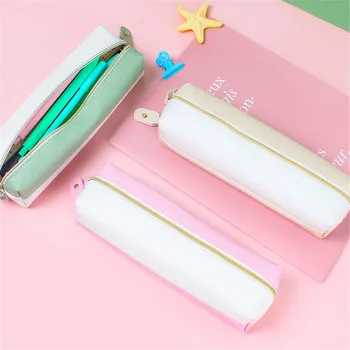 4 цвят голям капацитет сладък молив случай канцеларски молив чанта прости писалка чанти за съхранение училищни пособия канцеларски подарък