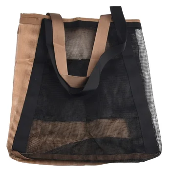 Пазаруване къмпинг плажна чанта външна мрежа 21 * 16 * 4 см висококачествена Pvc мрежа лека тоалетна чанта пътуване голяма пазарска чанта