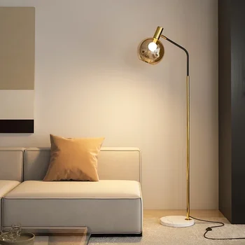  минималистичен достъпен луксозен стил подова лампа хол спалня нощно легло американски стил ретро творчески вертикална настолна лампа