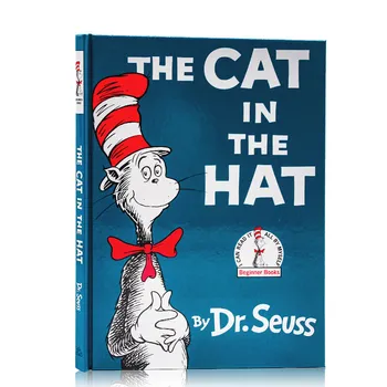 MiluMilu Котката в шапка Dr.Seuss Оригинална английска книга с твърди корици за деца