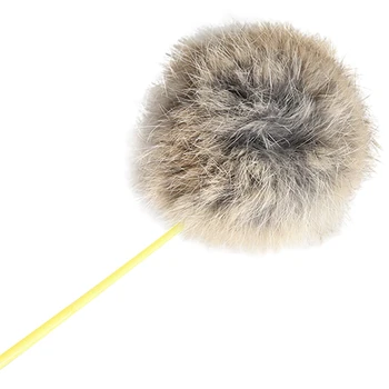 Legendog Cat Wand Toy Interactive Fluffy Soft Artificial Fur Cat Teaser Pet Stick Toy Pet Cat Interactive Toy Pet Products