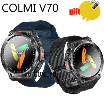 3in1 маншет за COLMI V70 каишка смарт часовник лента найлон Canva колан екран протектор