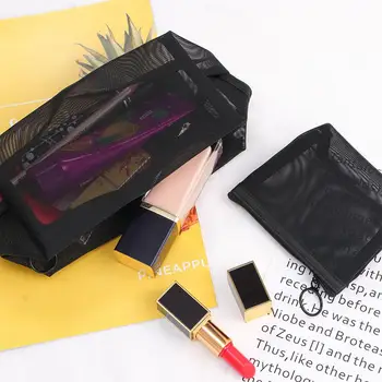 Portable Fashion Travel Organizer Mesh Package Чанти Тоалетни принадлежности Чанти за къпане Козметична торбичка Чанти за съхранение Чанти за грим