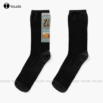 Zulu филмов плакат. Чорапи обувки чорапи за мъже Коледа Нова година подарък Унисекс възрастен тийнейджър младежки чорапи 360 ° цифров печат мода нов