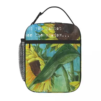 Vinces Слънчогледи Деби Деуит Обяд Tote Lunchbox Thermal Lunchbox Детска чанта за храна