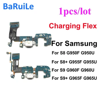 BaRuiLe USB зареждане док съвет порт зарядно устройство Flex кабел за Samsung Galaxy S8 S9 Plus + G950F G955F G955U G960F G965F G965U